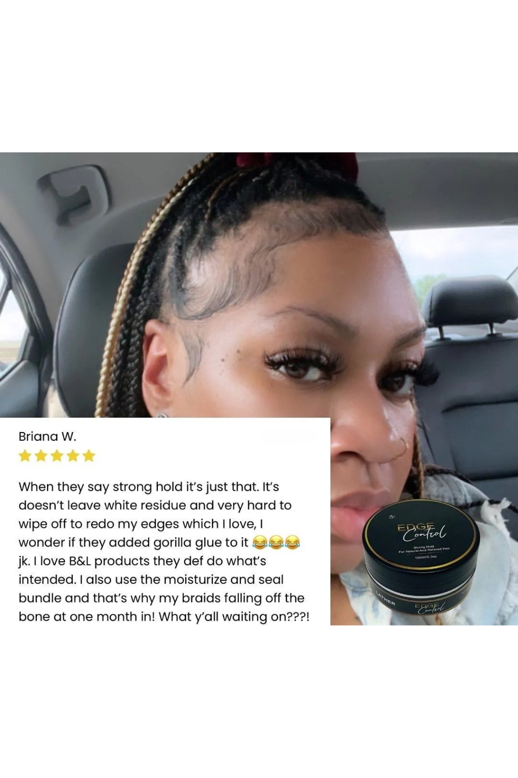 Strong Hold, Thick Edges. Edge Control