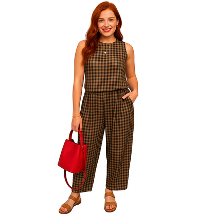 Gingham Casual Set