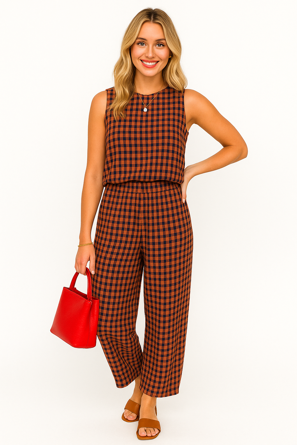 Gingham Casual Set